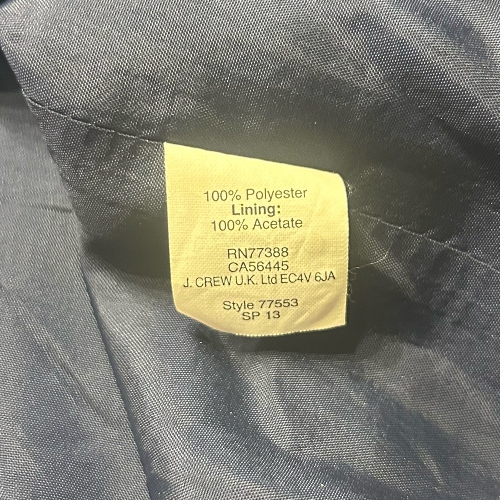 J.Crew Navy Blue and White Striped Sleeveless Dress, Size 4 - Picture 7 of 8